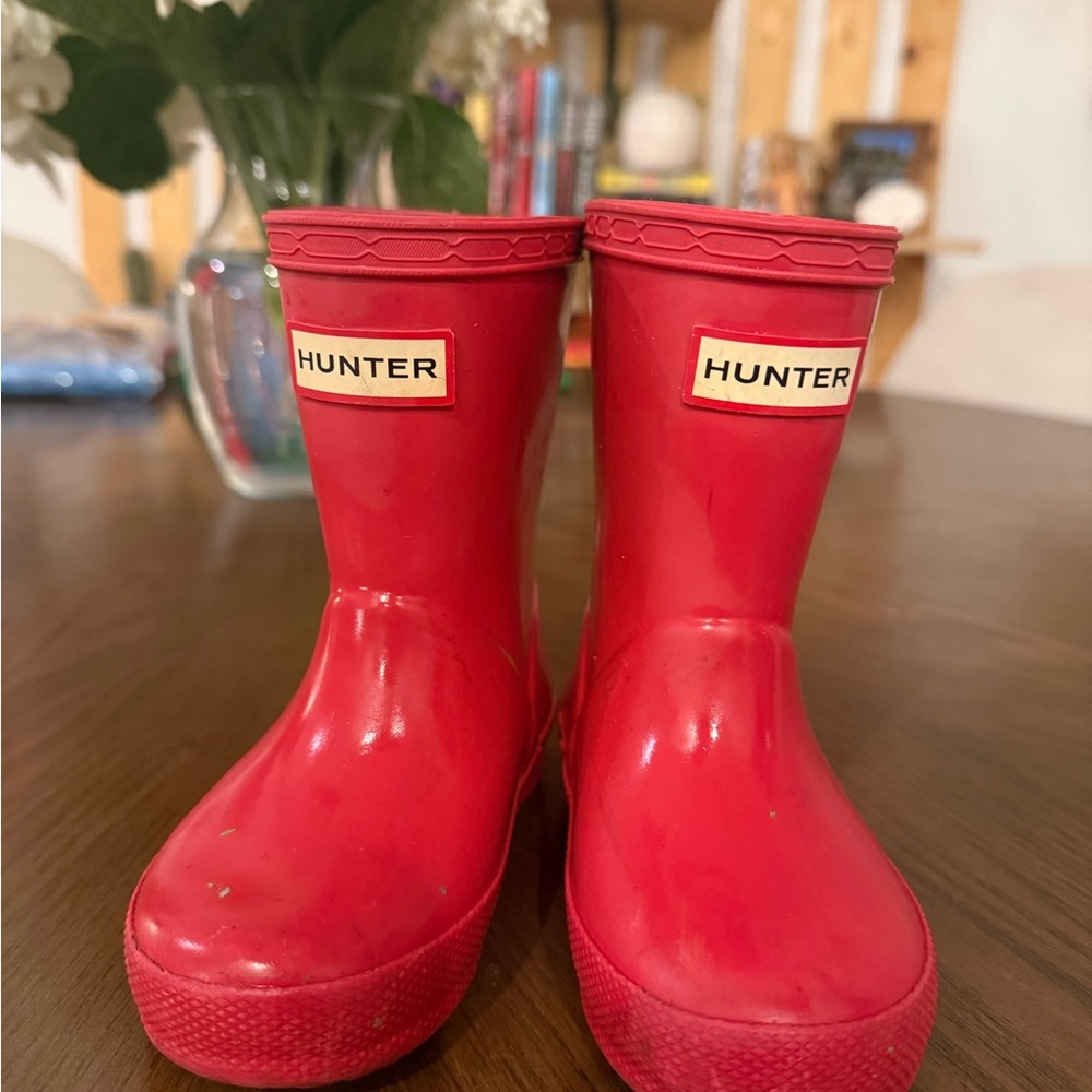 Hunter Vibrant Red Waterproof Boots